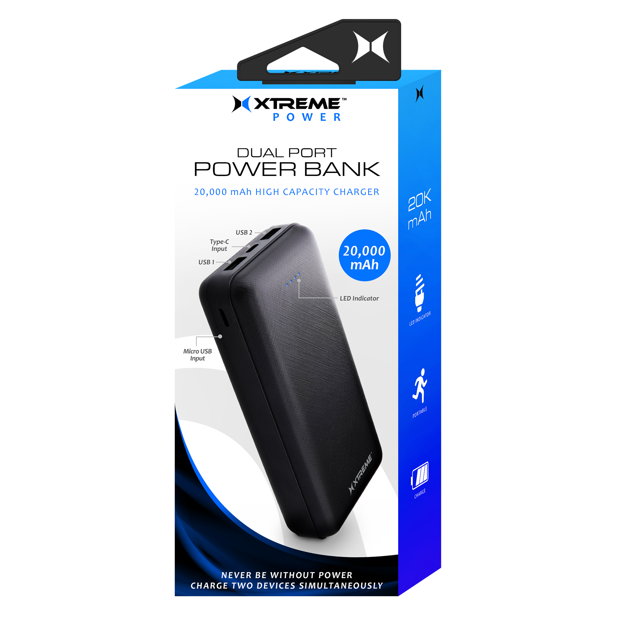 GYRUX - Batería Externa 20.000 mAh. PowerBank 