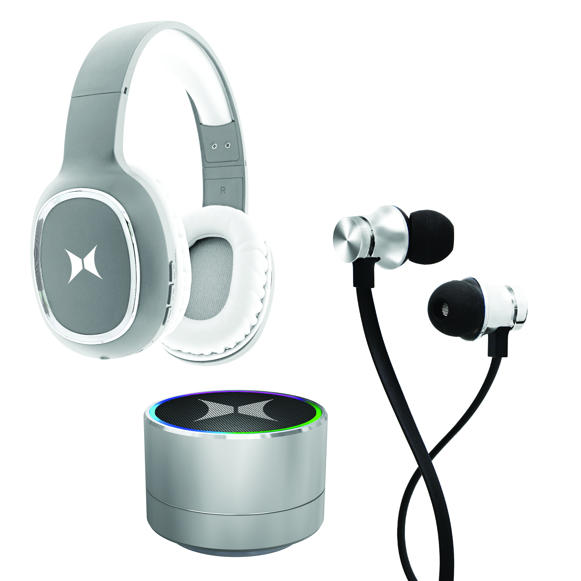 Audio Essentials Gift Set Bluetooth Headphones, Earbuds