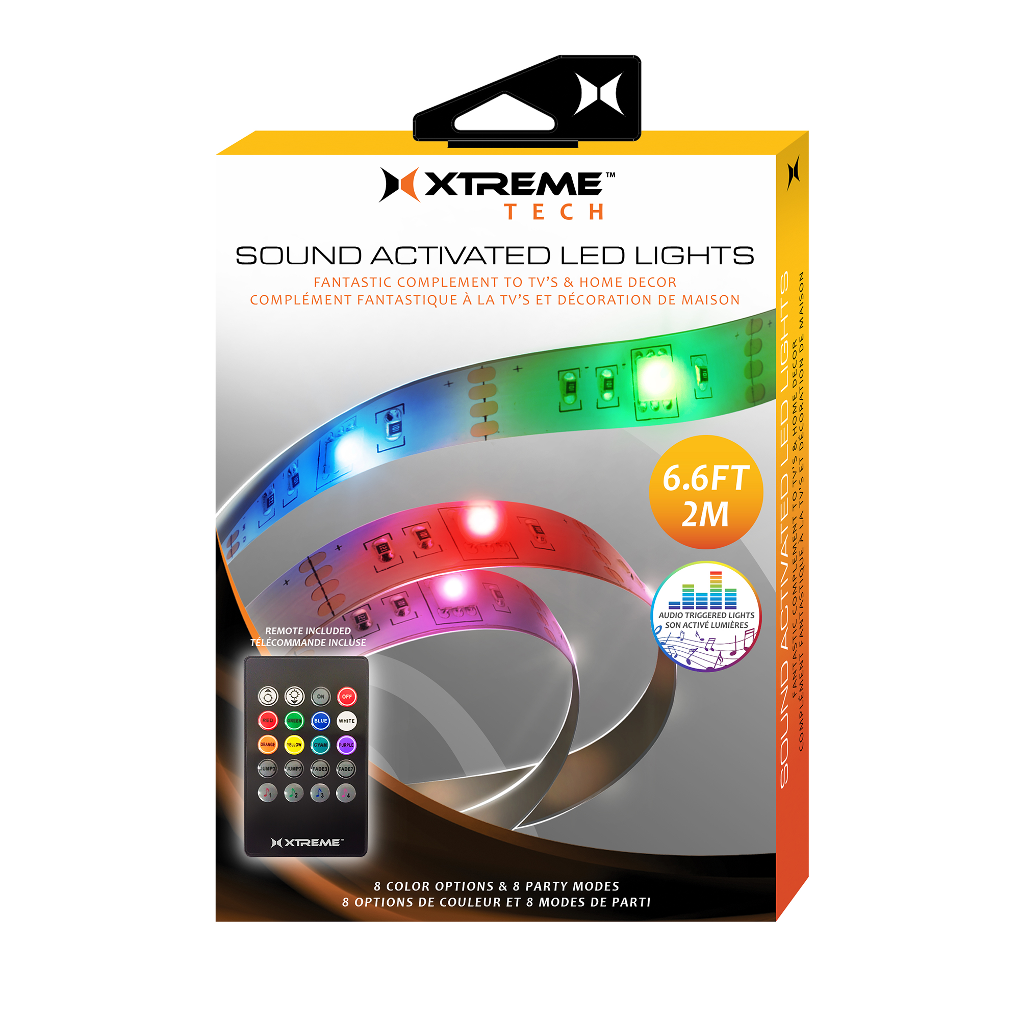 Sound Activated Multi-Color LED Strip - 6ft | Xtreme