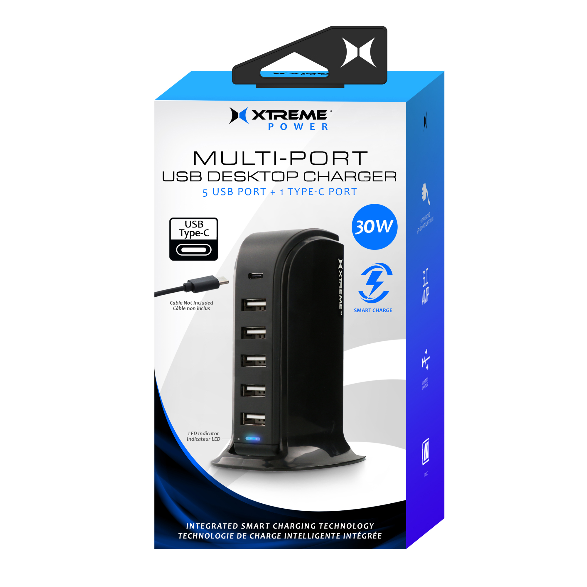 Multi-Port USB Desktop Charging Tower