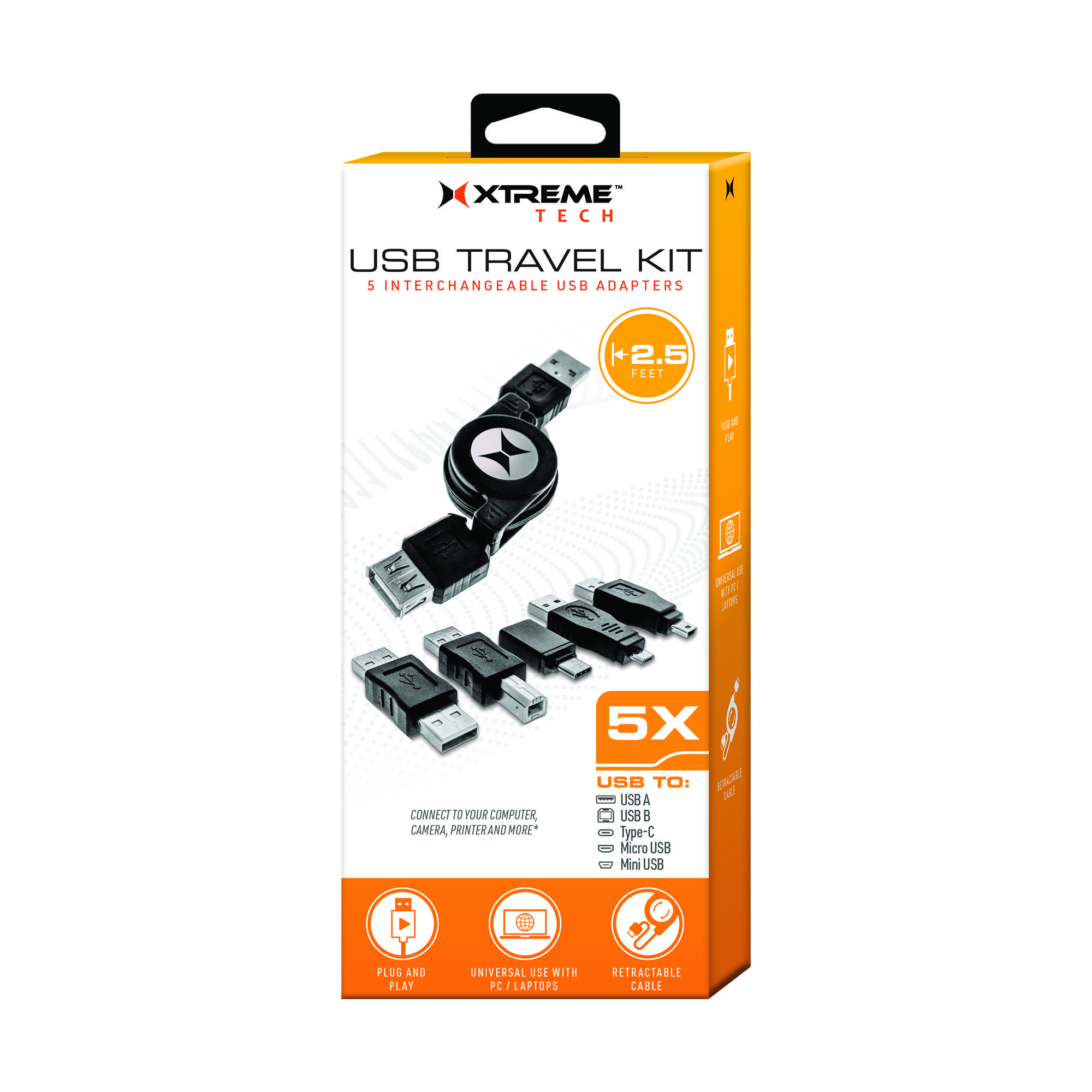 XPC8-1000-BLK USB Travel KIT-Mockup