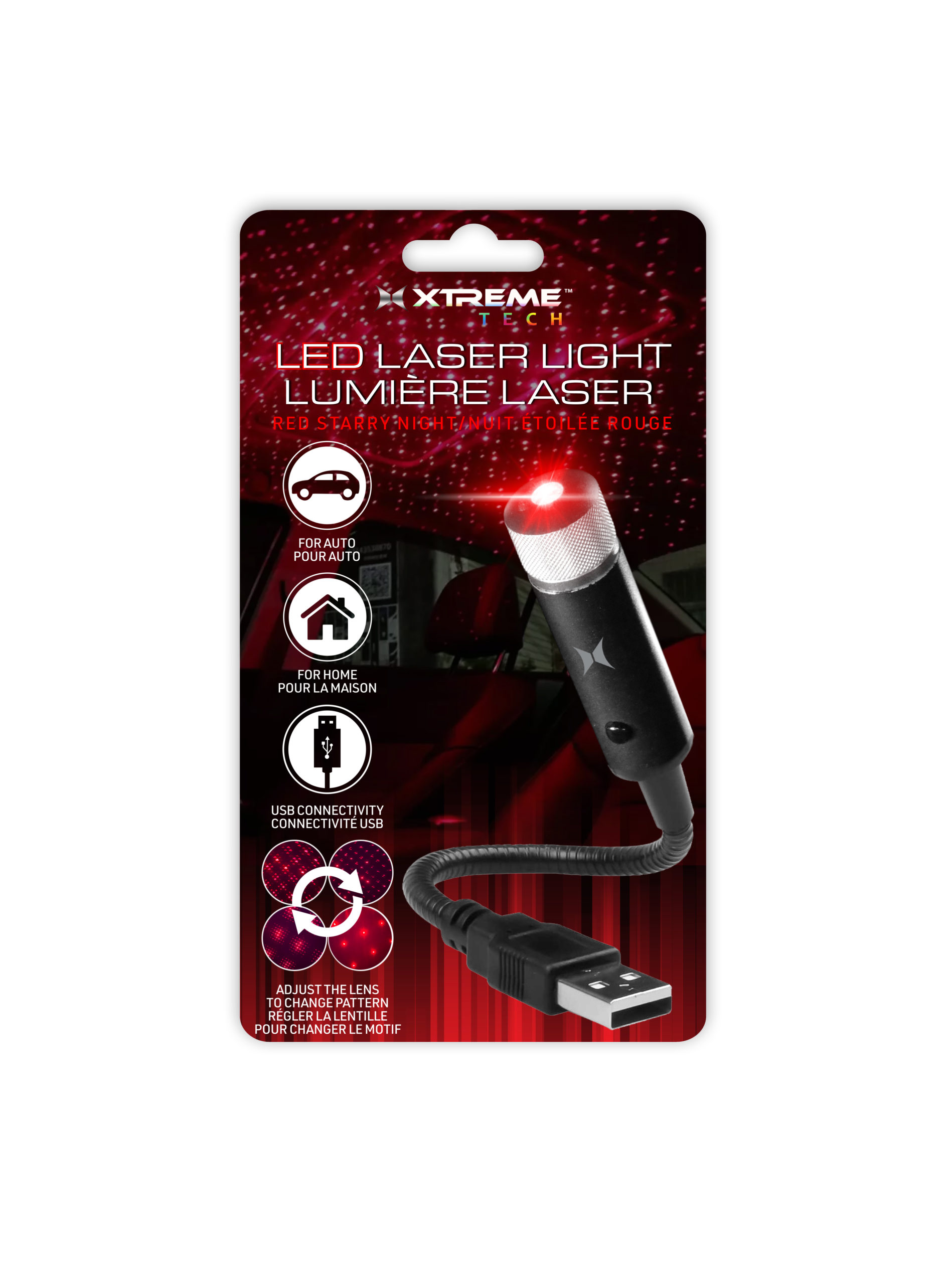 Starry Night USB Laser Light, Auto or Home, USB Powered
