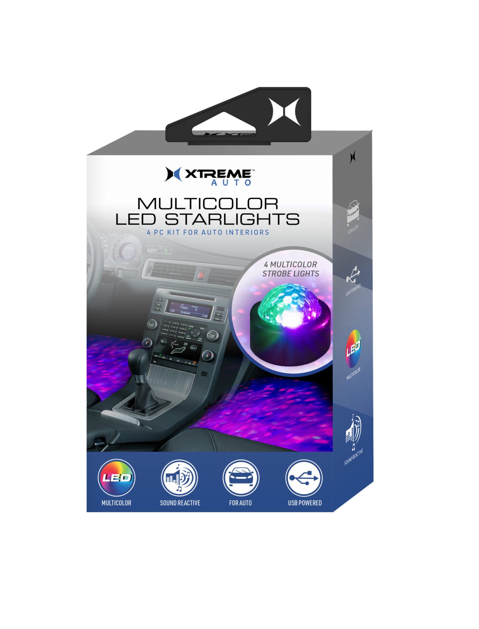 STP Multi-Color Car Interior LED Starlight Kit, Customizable