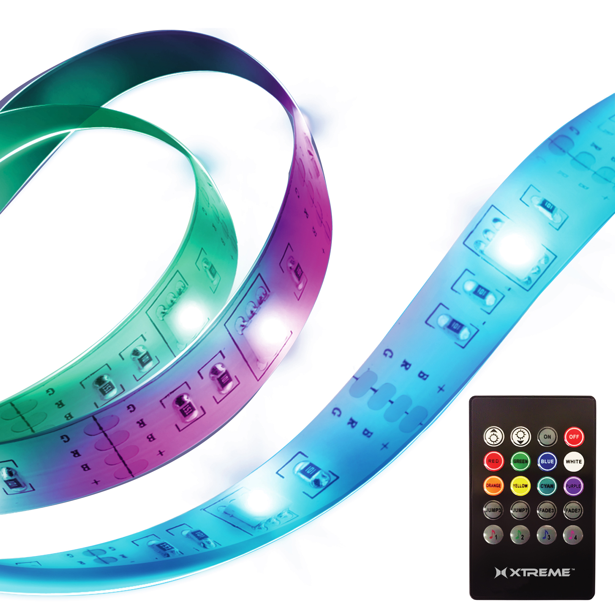 LED Strip Streifen RGB ca. 0,3 Meter 30cm 9x 5050 SMD RGB (Rainbow) L, 5,99  €