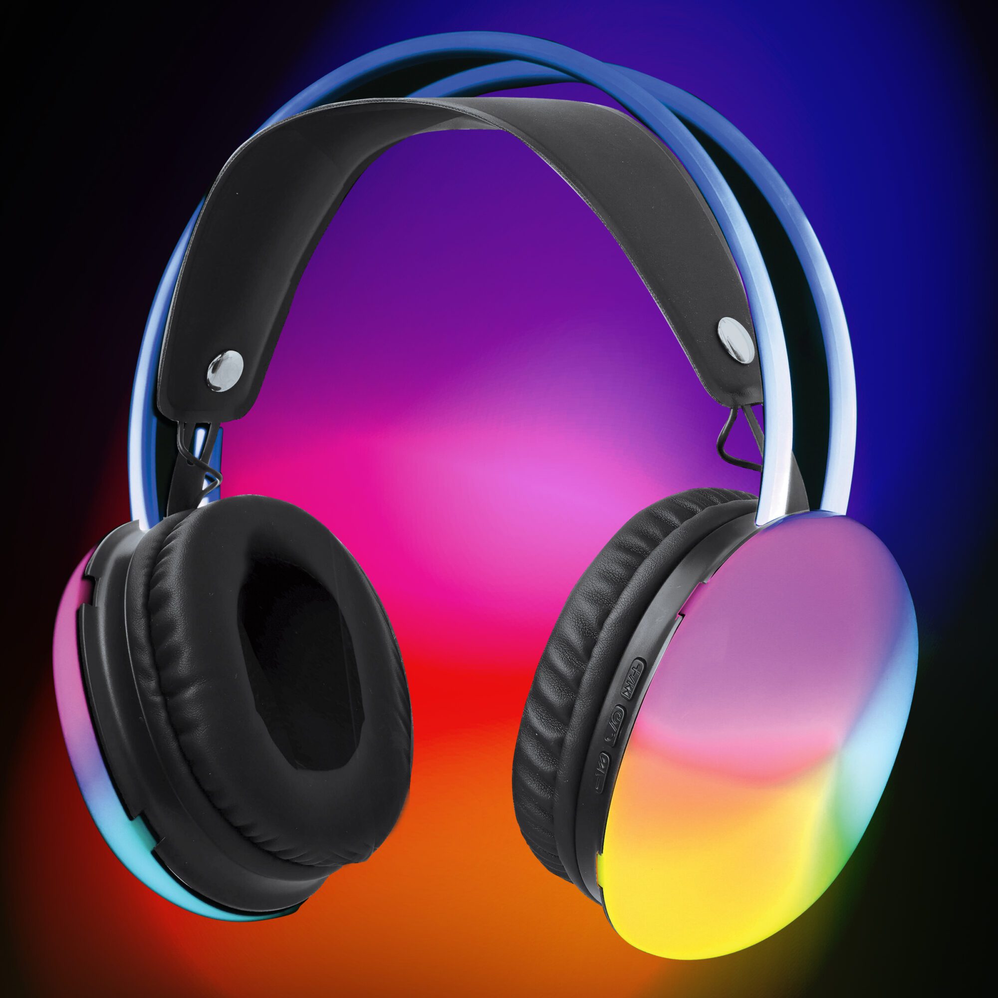 Light up headphones with mic 2025